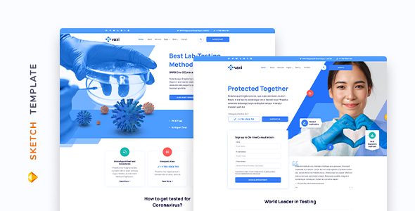 Vaxi  COVID Vaccination Template for Sketch TFx