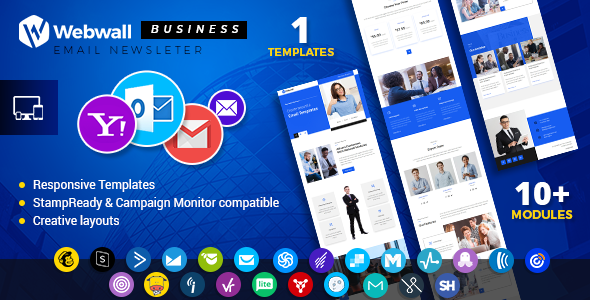 Webwall - Business Responsive Email Newsletter - V14 TFx