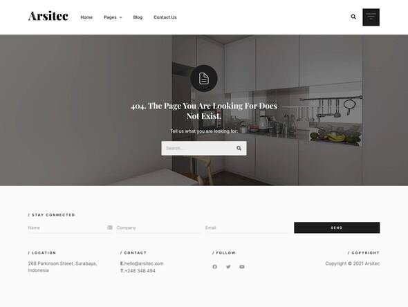 Arsitec - Architecture and Interior Elementor Template Kit TFx