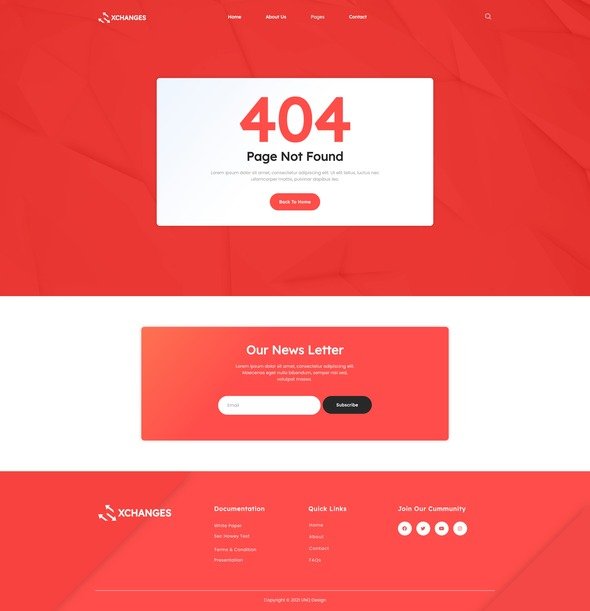 Xchanges - Blockchain Cryptocurrency amp Bitcoin Elementor Template Kit TFx