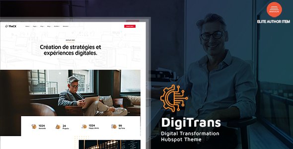 DigiTrans - Digital Transformation HubSpot Theme TFx