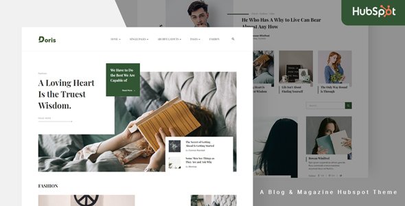 Doris - Blog and Magazine HubSpot Theme TFx