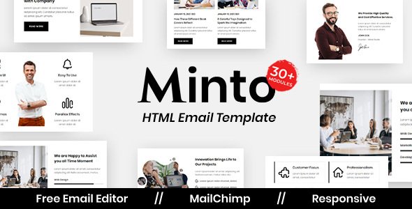Minto Agency - Multipurpose Responsive Email Template TFx