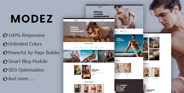 Modez - Underwear Fashion eCommerce Prestashop Theme TFx