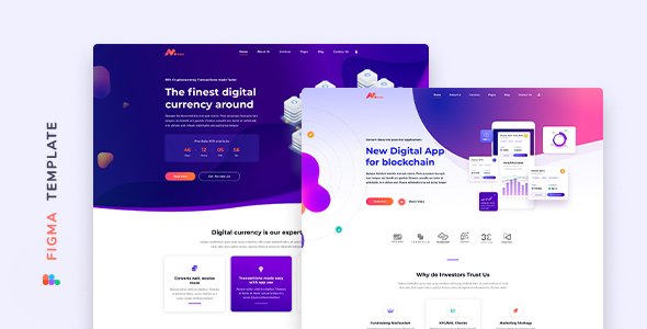 Moneer  Cryptocurrency Template for Figma TFx