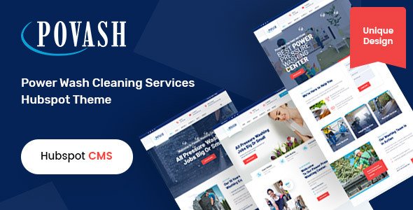 Povash  Power Wash HubSpot Theme TFx