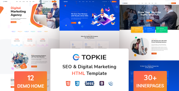Topkie - SEO Marketing HTML Template TFx