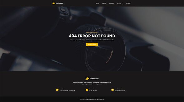 Floki - Photography Studio Elementor Template Kit TFx