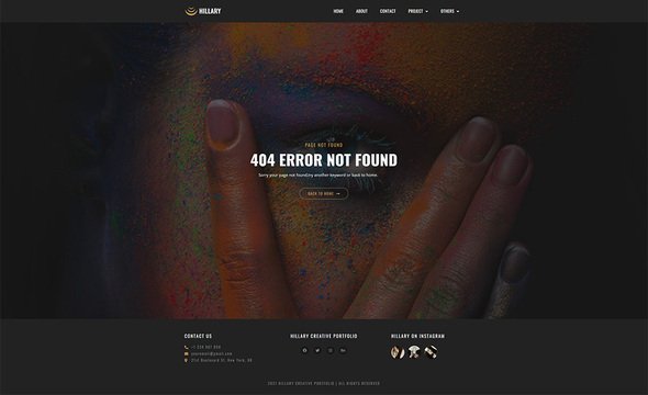 Hillary - Creative Portfolio Elementor Template Kit TFx