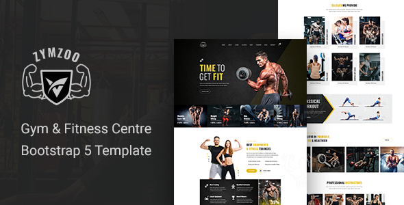 Zymzoo - Gym amp Fitness Centre Bootstrap 5 Template TFx