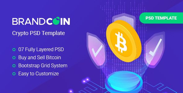 BrandCoin Cryptocurrency PSD Template TFx