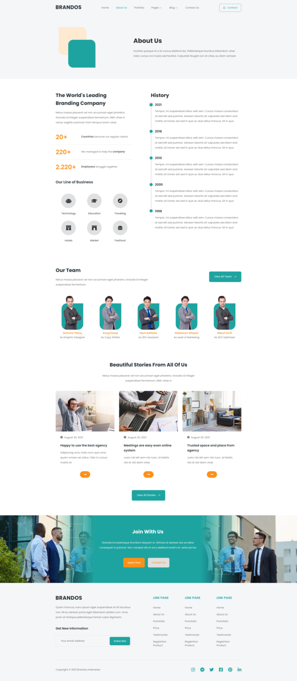 Brandos - Digital Marketing Elementor Template Kit TFx