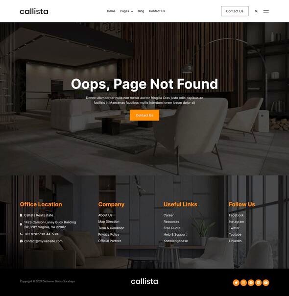 Callista - Real Estate Elementor Template Kit TFx