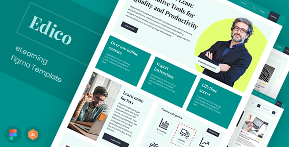 Edico - eLearning Figma Template TFx
