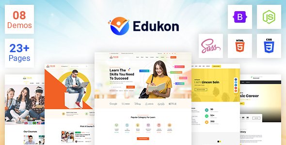 Edukon - Education and LMS HTML Template TFx