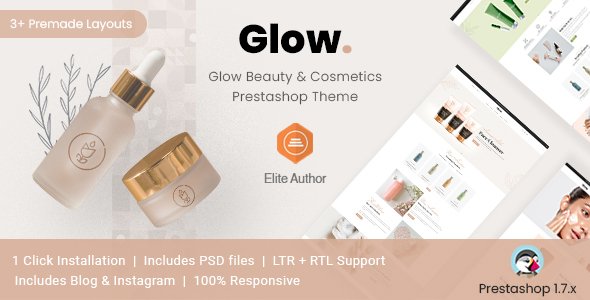 Glow - Beauty amp Cosmetics Prestashop Theme TFx