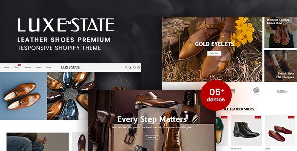 LuxeState - Leather Shoes Premium Shopify Theme TFx
