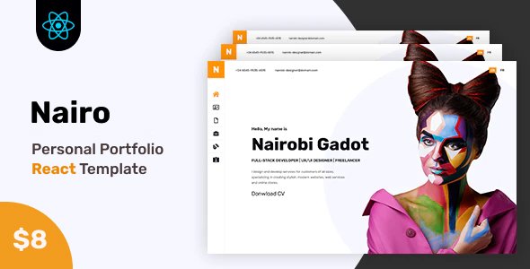 Nairo - React Personal Portfolio Template TFx