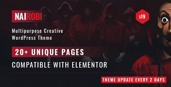 Nairobi - Multipurpose Creative Business WordPress Theme TFx