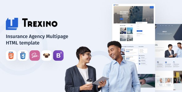 Trexino - Insurance Agency HTML5 Website Template TFx