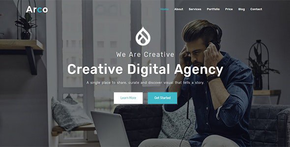 Arco - One Page Parallax Drupal 9 Theme TFx