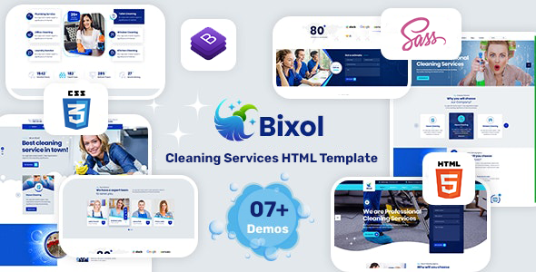Bixol - Cleaning Services HTML Template TFx