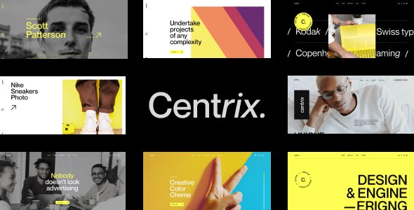 Centrix - Creative Agency amp Portfolio HTML Template TFx