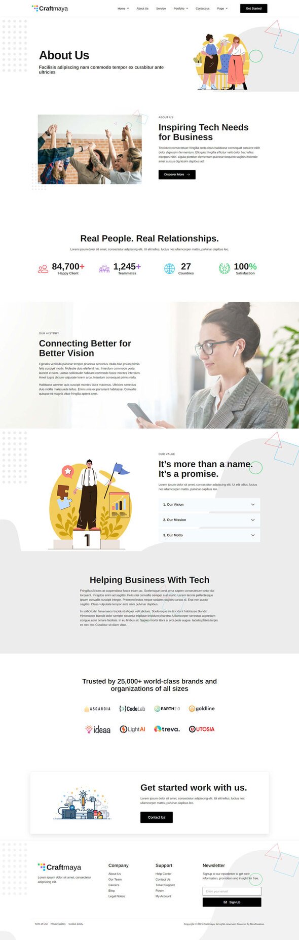 CraftMaya - IT Solutions amp Services Company Elementor Template Kit TFx