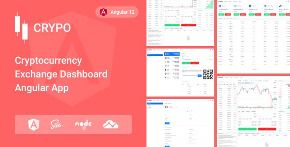 Crypo - Cryptocurrency Trading Dashboard Angular App TFx