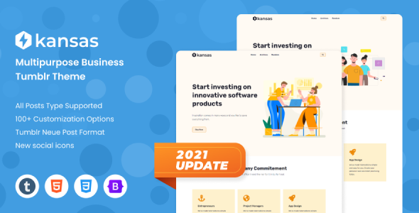 Kansas - Creative Business Agency Tumblr Theme TFx