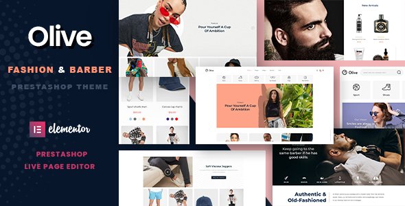 Olive - Fashion amp Barber Store Prestashop 17 Theme TFx