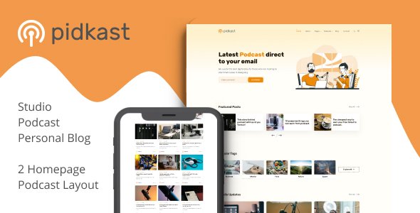 Pidkast - Ghost Multipurpose Blog Theme TFx