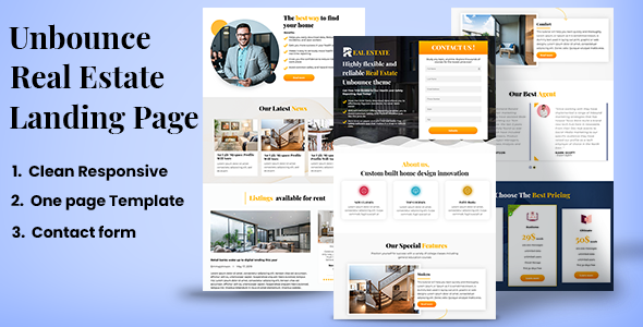 Real Estate Unbounce Landing page TFx LandingPages