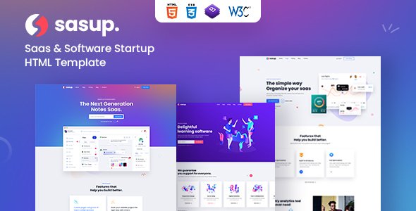 Sasup - Sass Landing HTML5 Template TFx