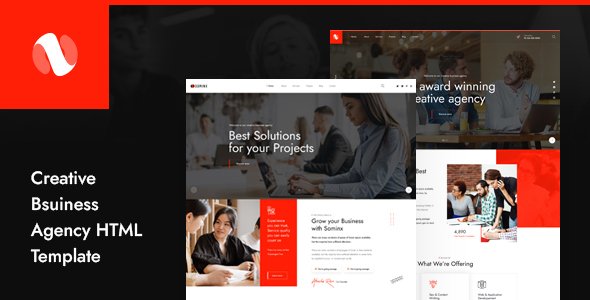Sominx - Creative Business Agency HTML Template TFx