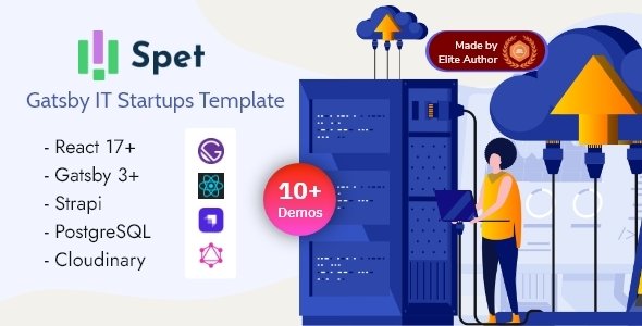 Spet - Gatsby React IT amp Business Startup Template TFx