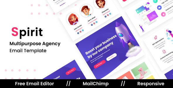 Spirit Agency - Multipurpose Responsive Email Template TFx