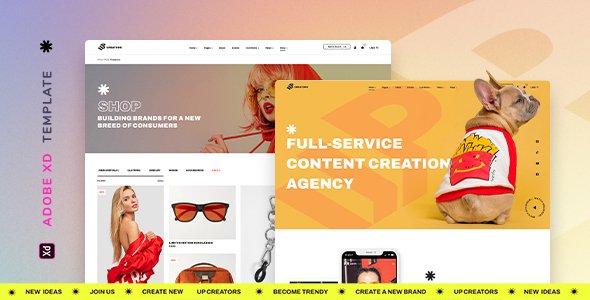 UpCreators  Creative Agency Template for XD TFx