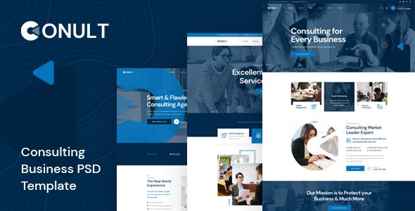 Conult - Consulting Business PSD Template TFx