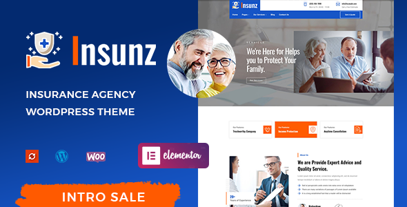 Insunz - Insurance Agency WordPress Theme TFx