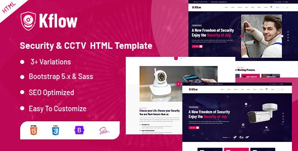 Kflow - Security amp CCTV HTML Template TFx