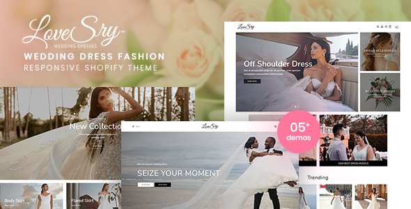 LoveSry - Wedding Dress Fashion Responsive Shopify Theme TFx