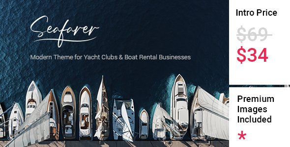 Seafarer - Yacht and Boat Rental Theme TFx