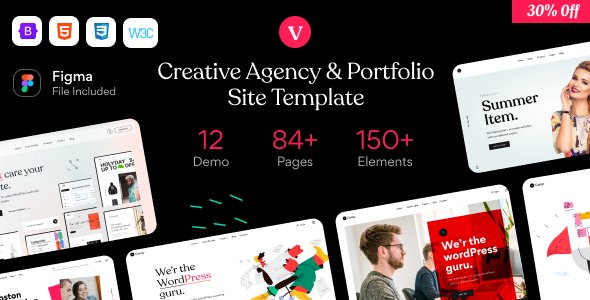 vCamp - Creative Agency amp Portfolio HTML5 Template TFx