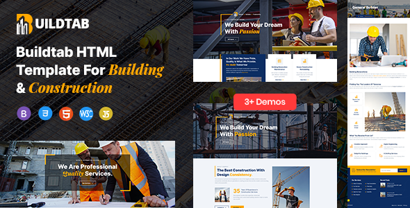BuildTab - Construction HTML Template TFx