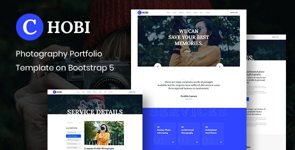 Chobi - Photography Portfolio Template HTML Version on Bootstrap 5 TFx