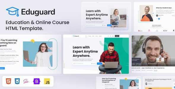 Eduguard - Education amp Online Course Bootstrap 5 Template TFx