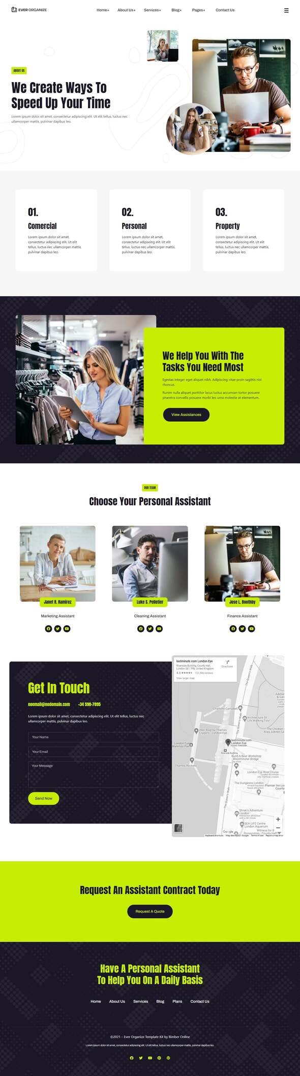 Ever Organize - Personal Assistant Elementor Template Kit TFx