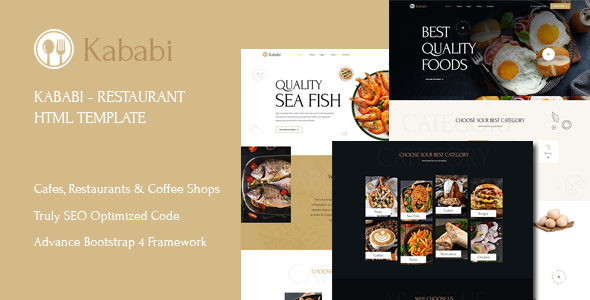 Kababi - Restaurant HTMl Template TFx SiteTemplates