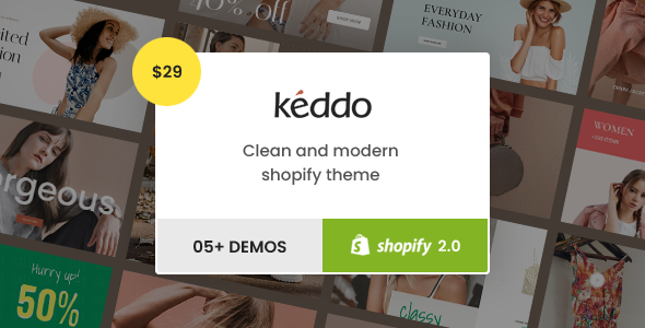 Keddo - Clean amp Modern premium Shopify theme TFx